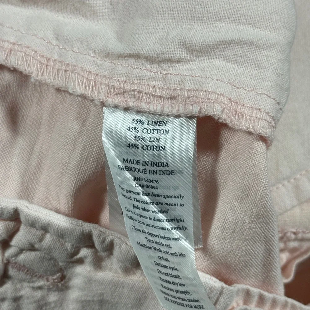 Faherty Linen Blend Chino Shorts Mens 34 Pink Casual 9